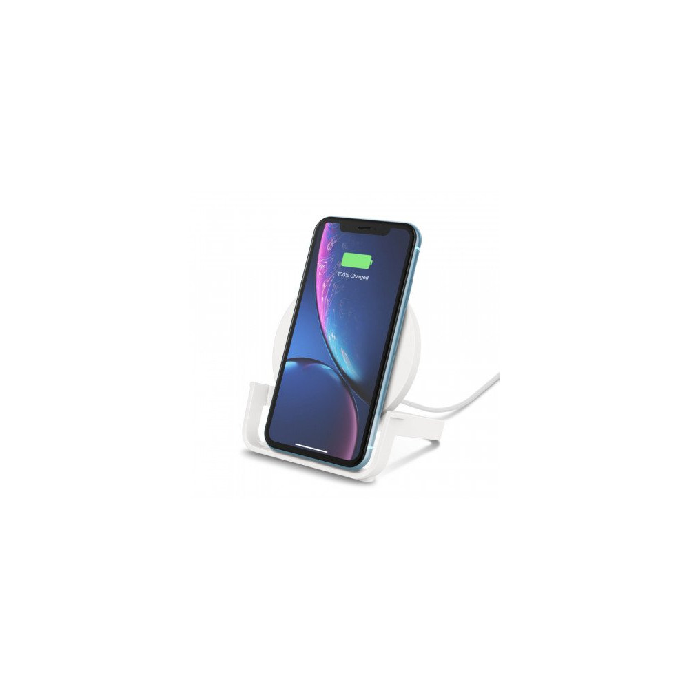 SUPPORTO DI RICARICA WIRELESS 10W CON ALIMENTATORE - BIANCO SUPPORTO DI RICARICA WIRELESS 10W CON ALIMENTATORE - BIANCO