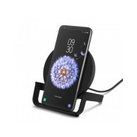 SUPPORTO DI RICARICA WIRELESS 10W CON ALIMENTATORE - NERO