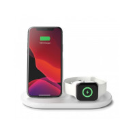 SUPPORTO WIRELESS 3 IN 1 - STAND + WATCH + AIRPODS - BIANCO