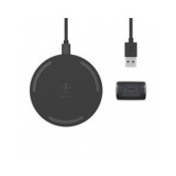 TAPPETINO DI RICARICA WIRELESS 10W CON ALIMENTATORE - NERO