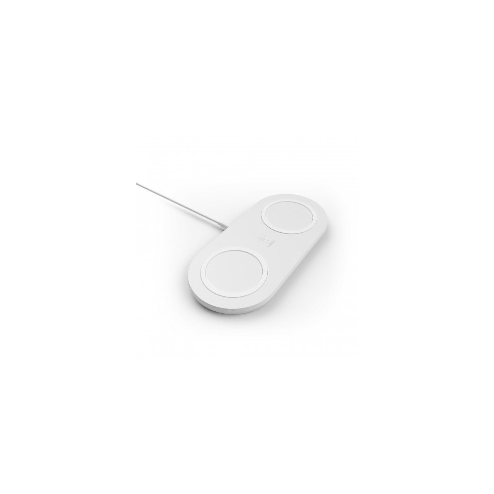 TAPPETINO DI RICARICA WIRELESS DOPPIO 2 X 10W - BIANCO TAPPETINO DI RICARICA WIRELESS DOPPIO 2 X 10W - BIANCO