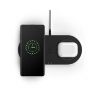 TAPPETINO DI RICARICA WIRELESS DOPPIO 2 X 10W - NERO