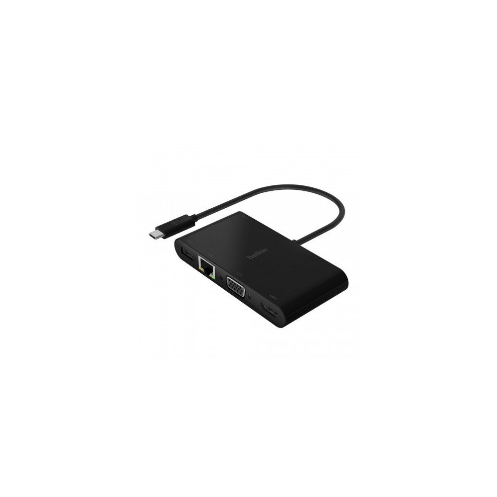 ADATTATORE MULTIMEDIALE USB-C - HDMI - VGA - USB - ETHERNET + RICARICA ADATTATORE MULTIMEDIALE USB-C - HDMI - VGA - USB - ETHERNET + RICARICA