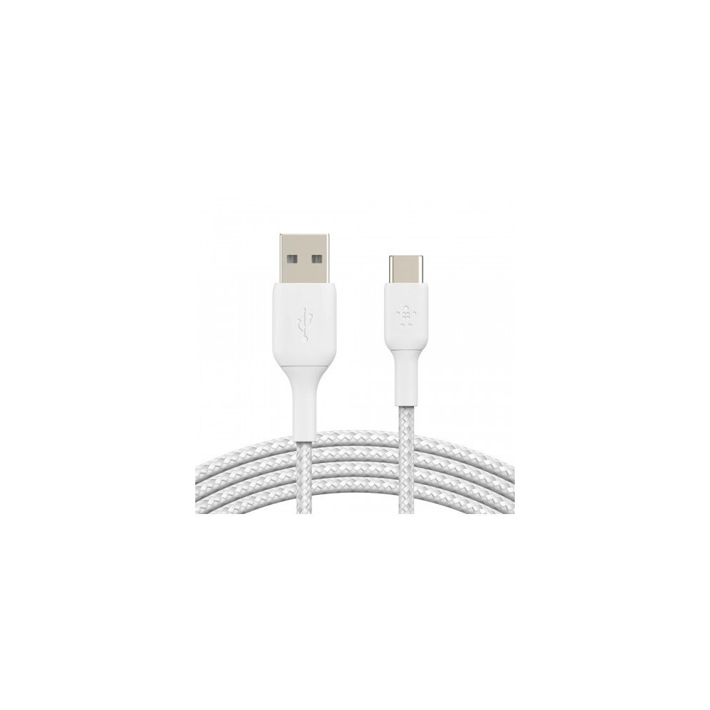 CAVO INTRECCIATO DA USB-C A USB-A 1M - BIANCO CAVO INTRECCIATO DA USB-C A USB-A 1M - BIANCO