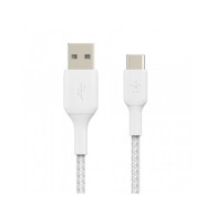 CAVO INTRECCIATO DA USB-C A USB-A 1M - BIANCO