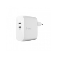 ALIMENTATORE GAN 68W CON 2 PORTE USB-C - BIANCO