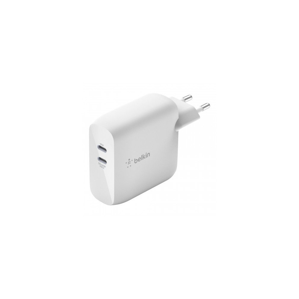 ALIMENTATORE GAN 68W CON 2 PORTE USB-C - BIANCO ALIMENTATORE GAN 68W CON 2 PORTE USB-C - BIANCO