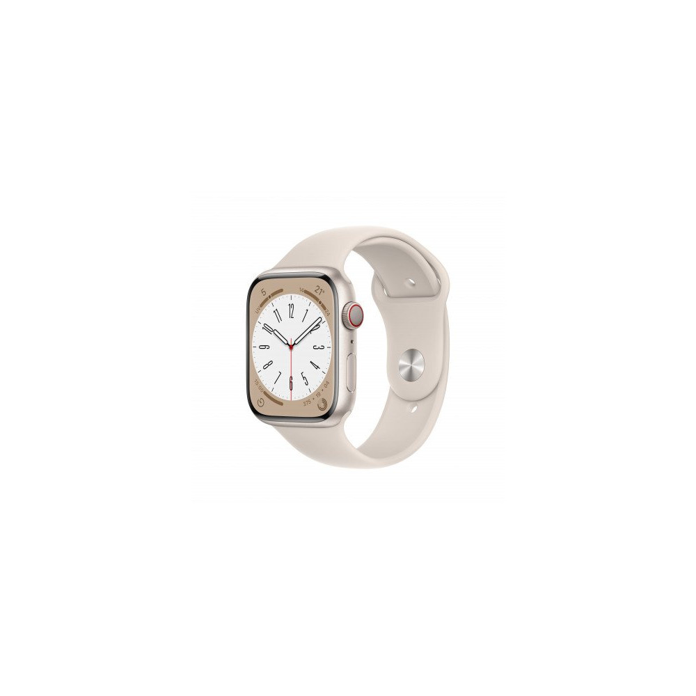 2022 - Apple Watch Series 8 GPS + Cellular 45mm Galassia Cassa in alluminio con Galassia Sport Band 2022 - Apple Watch Series 8 GPS + Cellular 45mm Galassia Cassa in alluminio con Galassia Sport Band