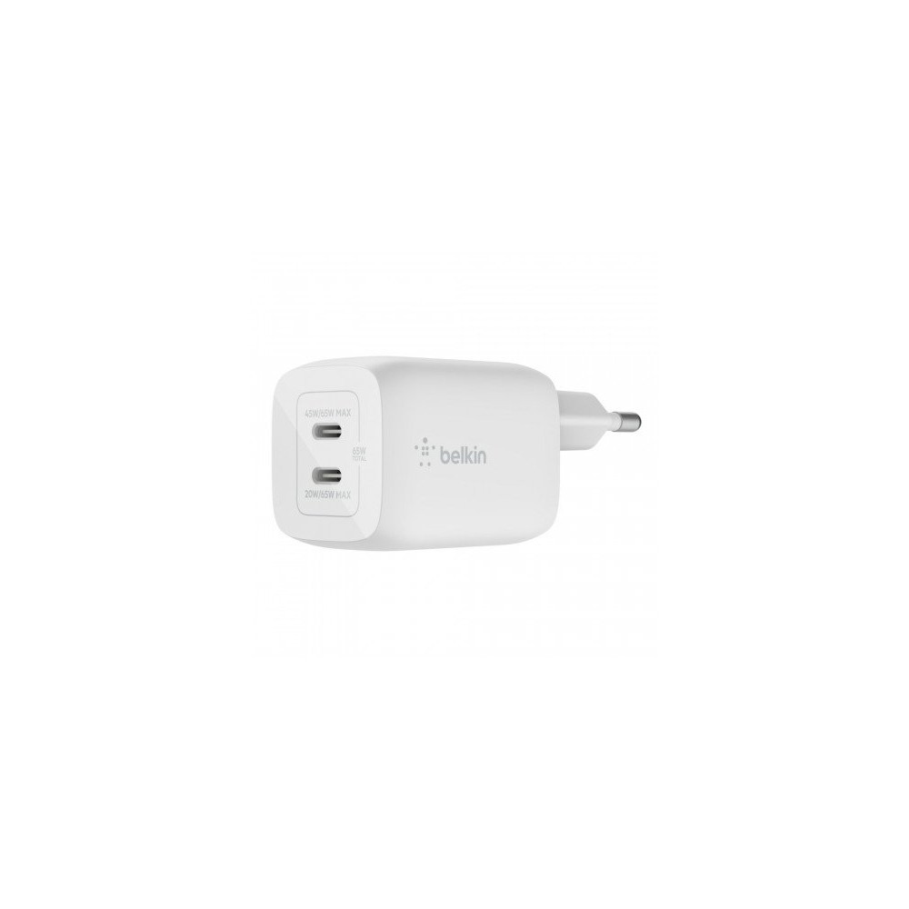 CARICABATTERIE 65W PPS DUAL USB-C GAN UNIVERSALE - BIANCO CARICABATTERIE 65W PPS DUAL USB-C GAN UNIVERSALE - BIANCO
