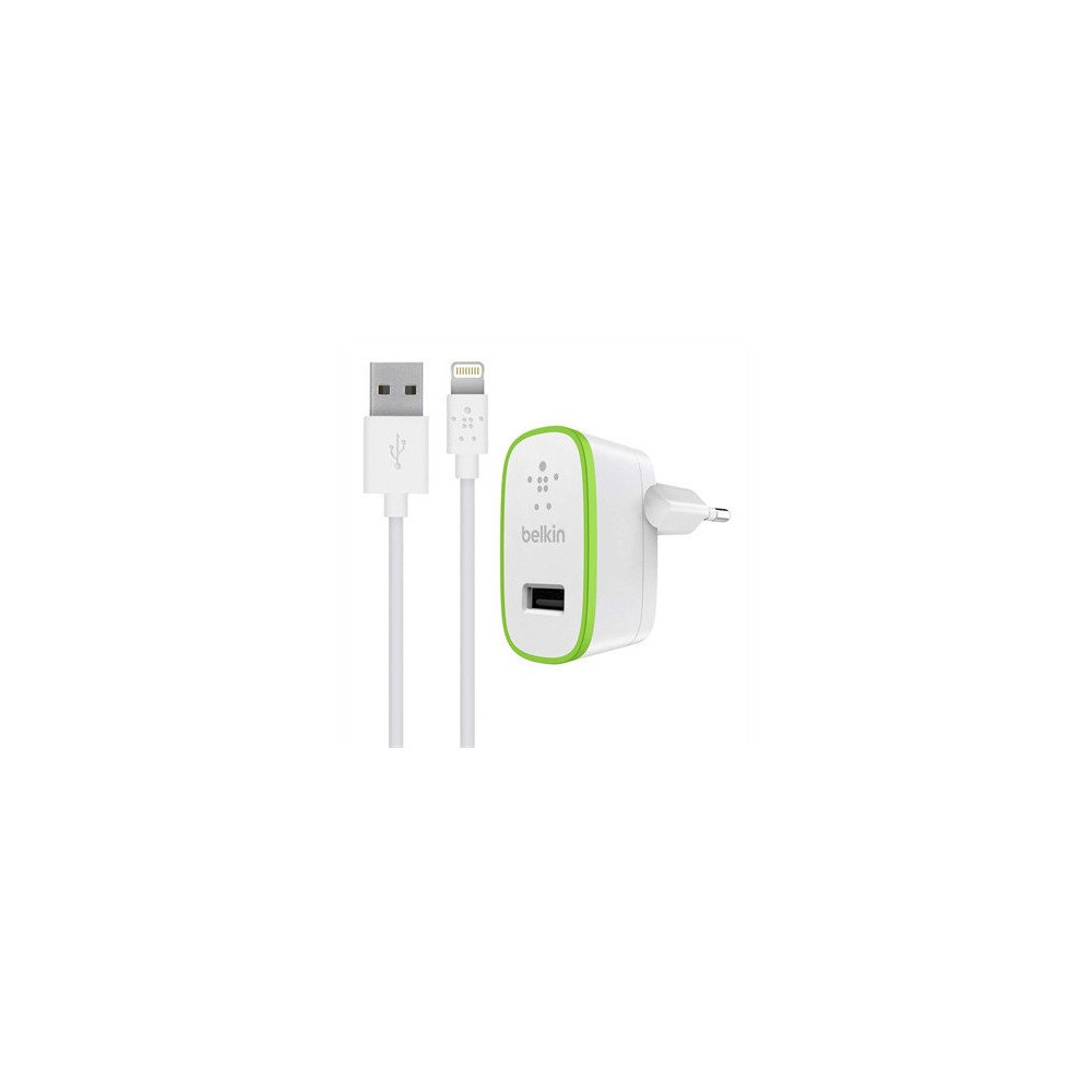 CARICABATTERIE CON PORTA USB-A 12W E CAVO DA USB-A A LIGHTNING - BIANCO CARICABATTERIE CON PORTA USB-A 12W E CAVO DA USB-A A LIGHTNING - BIANCO