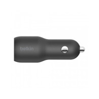 CARICABATTERIE DA AUTO CON PPS PORTA USB-C + USB-A 37W - NERO