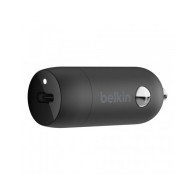 CARICABATTERIE DA AUTO USB-C 20W CON CAVO USB-C A LIGHTNING - NERO