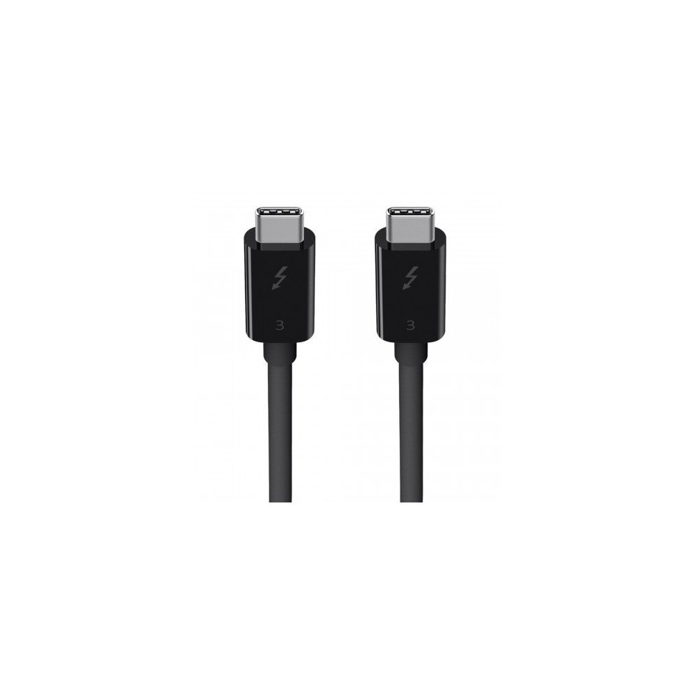 CAVO THUNDERBOLT 3 (DA USB-C A USB-C) 100W DA 0,8 - NERO CAVO THUNDERBOLT 3 (DA USB-C A USB-C) 100W DA 0,8 - NERO