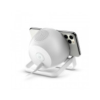 SUPPORTO DI RICARICA WIRELESS 10W CON SPEAKER - BIANCO