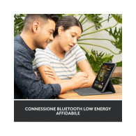 Logitech Slim Folio, custodia con Tastiera Bluetooth per iPad 10.9 (2024/2025)