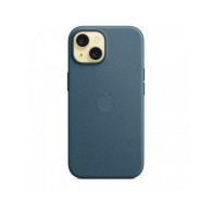 Custodia con Magsafe in Tessuto Fine Woven per iPhone 15 - Blu Pacifico