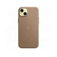 Custodia con Magsafe in Tessuto Fine Woven per iPhone 15 Plus - Grigio Talpa