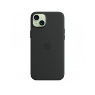 Custodia con Magsafe in Silicone per iPhone 15 Plus - Nero