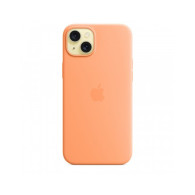 Custodia con Magsafe in Silicone per iPhone 15 Plus - Aranciata