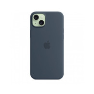 Custodia con Magsafe in Silicone per iPhone 15 Plus - Blu tempesta