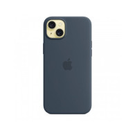 Custodia con Magsafe in Silicone per iPhone 15 Plus - Blu tempesta