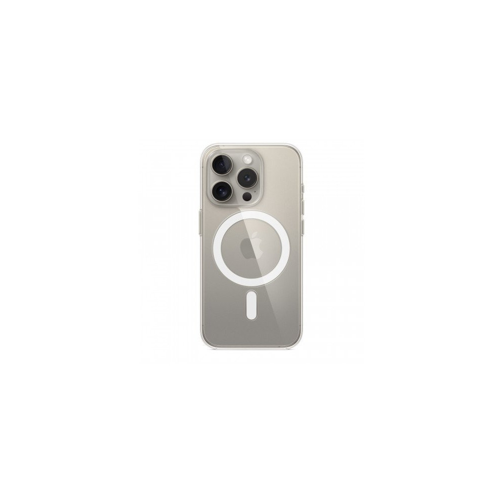Custodia con Magsafe in Silicone per iPhone 15 Pro - Trasparente Custodia con Magsafe in Silicone per iPhone 15 Pro - Trasparente