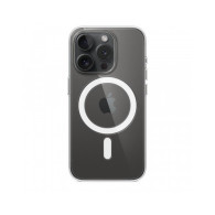 Custodia con Magsafe in Silicone per iPhone 15 Pro - Trasparente