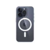 Custodia con Magsafe in Silicone per iPhone 15 Pro - Trasparente