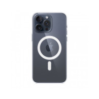 Custodia con Magsafe in Silicone per iPhone 15 Pro Max - Trasparente