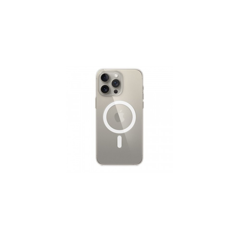 Custodia con Magsafe in Silicone per iPhone 15 Pro Max - Trasparente Custodia con Magsafe in Silicone per iPhone 15 Pro Max - Trasparente