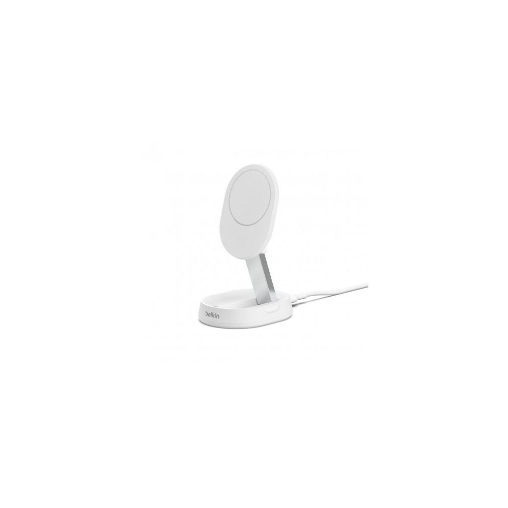 Belkin supporto per ricarica wireless QI2 convertibile 15W con alimentatore - Bianco Belkin supporto per ricarica wireless QI2 convertibile 15W con alimentatore - Bianco