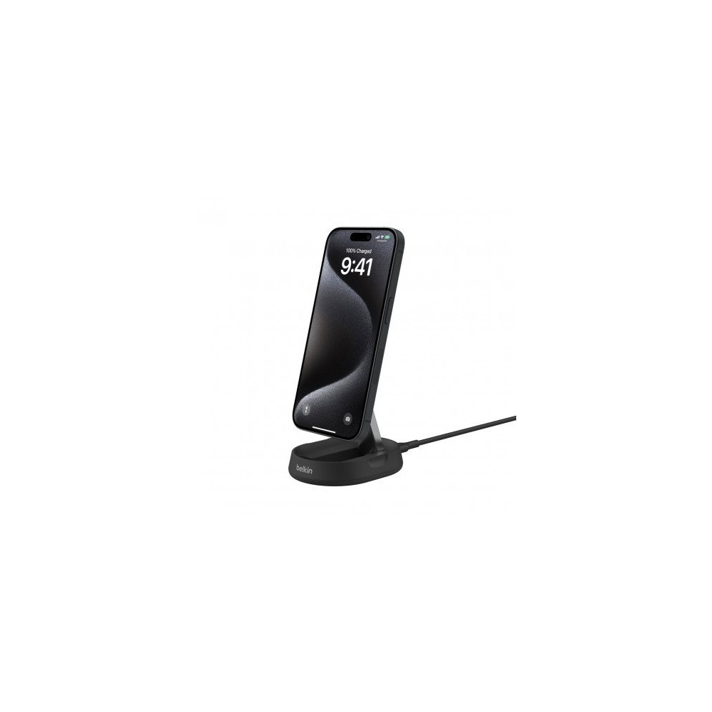 Belkin supporto per ricarica wireless QI2 convertibile 15W con alimentatore - Nero Belkin supporto per ricarica wireless QI2 convertibile 15W con alimentatore - Nero