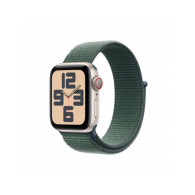 Apple Watch SE GPS + Cellular 40mm Galassia Cassa Alluminio con Cinturino Sport Loop Lago Verde