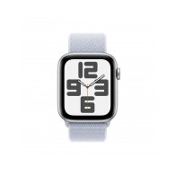 Apple Watch SE GPS + Cellular 44mm Argento Cassa Alluminio con Cinturino Sport Loop Nuvola Blu