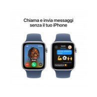 Apple Watch SE GPS + Cellular 44mm Argento Cassa Alluminio con Denim Sport Band - M/L