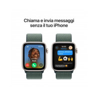 Apple Watch SE GPS + Cellular 44mm Galassia Cassa Alluminio con Cinturino Sport Loop Lago Verde