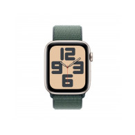 Apple Watch SE GPS + Cellular 44mm Galassia Cassa Alluminio con Cinturino Sport Loop Lago Verde