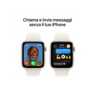 Apple Watch SE GPS + Cellular 44mm Galassia Cassa Alluminio con Galassia Sport Band - S/M