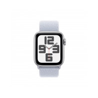 Apple Watch SE GPS 40mm Argento Cassa Alluminio con Cinturino Sport Loop Nuvola Blu