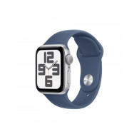 Apple Watch SE GPS 40mm Argento Cassa Alluminio con Denim Sport Band - M/L
