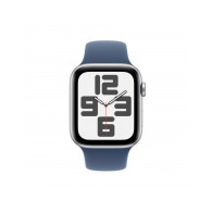 Apple Watch SE GPS 44mm Argento Cassa Alluminio con Denim Sport Band - S/M