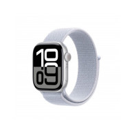 Apple Watch Series 10 GPS + Cellular 42mm Argento Cassa Alluminio con Cinturino Sport Loop Nuvola Blu