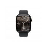 Apple Watch Series 10 GPS + Cellular 42mm Cassa Titanio Ardesia con Nero Sport Band - S/M