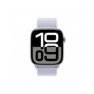 Apple Watch Series 10 GPS + Cellular 46mm Argento Cassa Alluminio con Cinturino Sport Loop Nuvola Blu