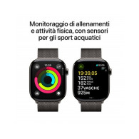 Apple Watch Series 10 GPS + Cellular 46mm Cassa Titanio Ardesia con Slate Milanese Loop - M/L