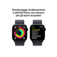 Apple Watch Series 10 GPS + Cellular 46mm Jet Nero Cassa Alluminio con Cinturino Loop Inchiostro