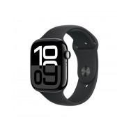 Apple Watch Series 10 GPS + Cellular 46mm Jet Nero Cassa Alluminio con Nero Sport Band - M/L