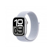 Apple Watch Series 10 GPS 42mm Argento Cassa Alluminio con Cinturino Sport Loop Nuvola Blu