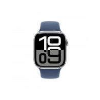 Apple Watch Series 10 GPS 42mm Argento Cassa Alluminio con Denim Sport Band - M/L