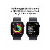 Apple Watch Series 10 GPS 42mm Jet Nero Cassa Alluminio con Cinturino Loop Inchiostro